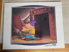 Disney Don “Ducky” Williams Print -Dopey Into The Vault Snow White/Dwarfs SIGNED picture