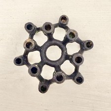 Vintage Cast Iron 12 Candle Holder MCM Brutalist Atomic Scandinavian Decor picture