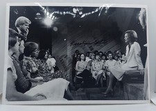 Rosalynn Carter Signed 8x10 Vintage Photo Autograph W/ Phil Donahue picture