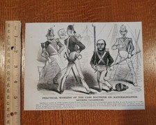 Harper's Weekly 1859 Cartoon Sketch Practical Working of the Cass Doctrine  picture