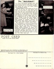 Stamford CT The Mailomat, Coin Operated Postage Meter Postcard 71612 picture