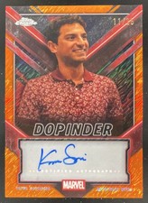 2025 Topps Chrome Deadpool Chrome Orange Shimmer #TC-KS Karan Soni Auto /25 picture