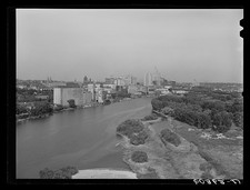 Photo:Saint Paul Minnesota 1939 Mississippi River Skyline Cityscape picture