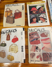 Vintage 1970s Craft & Accessory Sewing Pattern Lot - Set of 8 (McCall's, Vogue) picture