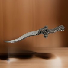 Merlin the Magician Fantasy Dagger Silver Tone Great Weight Cosplay Man Cave picture
