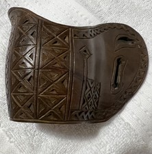 Vintage Wooden Hand Carved Yugoslavian Wedding Cup Folk Art picture