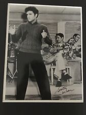 SCOTTY MOORE AUTOGRAPHED 8x10 PHOTO W/ ADDL BORDER JAILHOUSE ROCK WITH ELVIS     picture