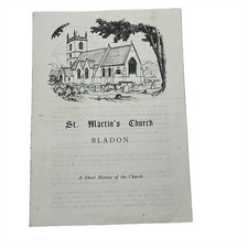 St. Martin's Church Bladon England Great Britain Brochure picture