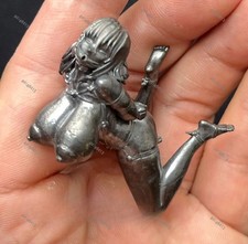 Brass Naked Sexy Cartoon Girl Statue Art Beauty Model Figurine Artwork picture