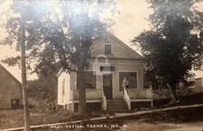 Turner Maine Post Office & Postmaster c1910 RPPC Photo Postcard COPY picture