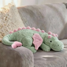 ARELUX Large 36in Matcha Green Pterosaur Plush Toy with Pink Wings picture