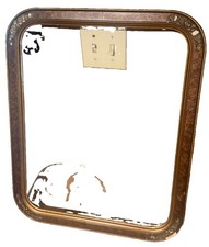 ATQ VTG Wood Fits 16”x20” Gold Gesso Corners Frame Ornate Painting Burl Original picture