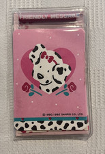 Vintage Sanrio Spottie Dottie Friendly Message Mini Stationery Set w Pencil 1992 picture