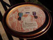 WWII Stalag VIII A Commemorative Certificate Framed French POW Camp 1945 picture
