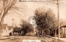 Hope IN Indiana c1924 Residence Street Homes RPPC Photo Postcard COPY picture