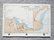 Douarnenez & Morgat - 1943 Vintage Admiralty Royal Navy Map (Seller Ref D2) picture