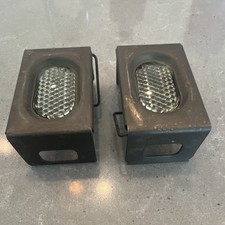 WW2 US ARMY ROAD MINE DELINEATOR REFLECTORS SET OF 2 picture