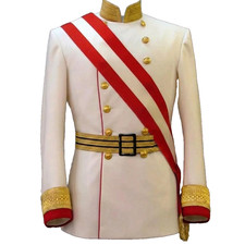 White Emperor Uniform Imperial Regiment Jacket Military Officer Wool Jacket picture