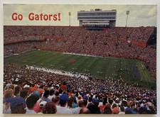 Florida Gators Field Gainesville Florida Stadium Football Continental Postcard picture