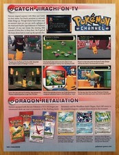 2003 Pokemon Channel Gamecube/TCG EX Dragon Print Ad/Poster Game Cards Promo Art picture