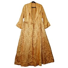 1950s Vintage Japanese Kimono Dynasty Robe M Geisha Empress Gold Gown Wedding picture