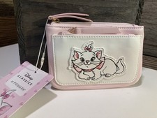 Primark Disney “Marie Aristocats” Zip Coin Purse Light Pink/White NWT picture