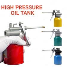 Hand Pump Oiler Can Professional Level 8oz Capacity with Metal Long Flex Spout picture