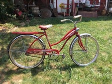 Vintage 1957 Firestone 500 Vintage Boys Bicycle, with Head lights , 28in Size picture