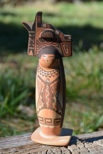Darlene Nampeyo - Hopi Maiden Figure Pot - Intricate Corn Butterfly  7 1/8