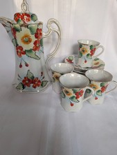 Gorgeous Antique Nippon TE-OH Tea Set Hand Painted Floral Design picture