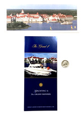 “The Grand 1 Yachting in the Grand Manner” Brochure & Grand Floridian postcard picture