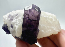 137 Gram Rare Transparent Purple Scapolite Crystals On Matrix From @Afghanistan picture