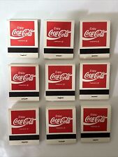 Lot of 9 Vintage Enjoy Coca Cola It's the Real Thing Match Packs Full picture