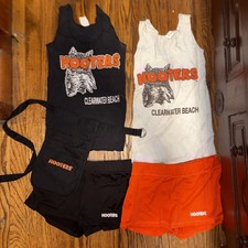 Hooters Clearwater Beach Full 2 Uniforms And Pouch S, XS picture