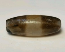 ANCIENT RARE INDO-TIBETAN LINE CHUNG DZI AGATE BEAD picture
