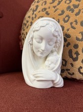 Vintage Goebel Porcelain Madonna & Child Bust, Sacarat by Reinhold Unger 1960 picture
