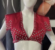 Crazy Girls Red Showgirl Tops Worn In Las Vegas Show In The 90s Lot Of 2 picture