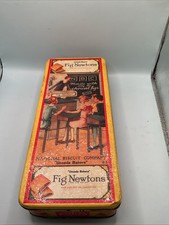 Vintage 90s Bristolware Nabisco Fig Newton Collectible Tin Rectangle 9.5
