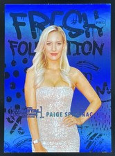 2021 Skybox Metal Universe Blue Precious Metal Gems #FF36 Paige Spiranac /25 picture