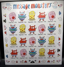 2021 USPS Message Monsters Forever Stamp Sheet of 20 Collectible Stamps picture