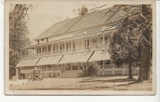 EARLY CAR AT THE LARGE HOTEL WAWONA CALIFORNIA REAL PHOTO POSTCARD RPPC picture