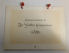 Vintage 1891 Youth's Companion Announcement Calendar picture