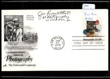 Joe Rosenthal Iwo Jima 1st Day Cover Signed AUTO -1000 First Autographs 4 sale picture