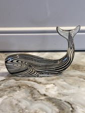 Vintage Abraham Palatnik Lucite Whale Figurine Mid Century Sculpture Approx 5” picture