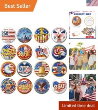 Meticulously Crafted 32-Pin Set for 250th Anniversary & 4th of July Festivities picture