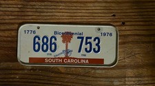 Vintage 1776 - 1976 Mini Stamped License Plate US States Souvenir Wheaties picture