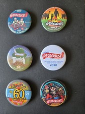 Oktoberfest La Crosse Wis. Original Buttons 96, '13, '14, '20, '21, '22  Lot (6) picture