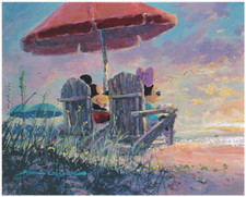 Disney Fine Art Limited Edition Canvas Our Sunset-Mickey+Minnie-James Coleman picture