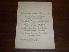 1902 EDWARD EVERETT HALE 80TH BIRTHDAY INVITATION - K 1212 picture