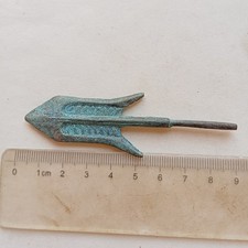 Rare Antique Old bronze Greek Roman ARROWHEAD Home Decor Collection Vintage Art picture